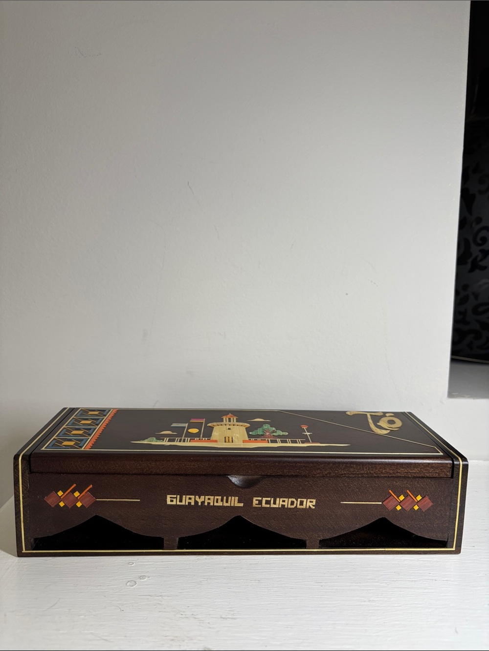 Guayaquil Ecuador Decorative Wooden Keepsake Box/Te (Tea Box)